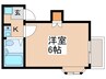メゾネット桜上水 1Kの間取り