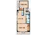 市両マンション 2LDKの間取り