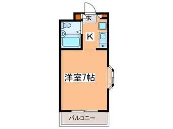 間取図 ジュネパレス相模原第１７