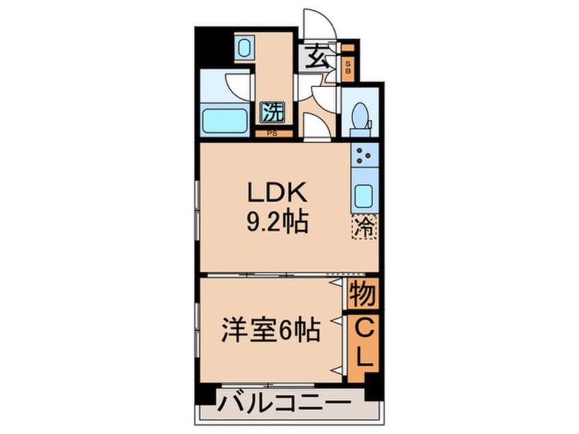 間取図 ﾊﾟﾃﾗｽｸｴｱ金町(1001)