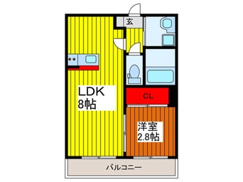 間取図 ＡＸＩＡ堀崎