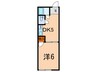 ハイム美香園 1DKの間取り