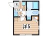 コルージャ 1Kの間取り