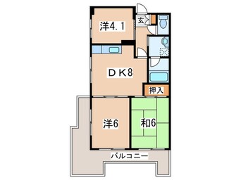 間取図 平野ビル３