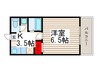 サンテラス川口 1Kの間取り