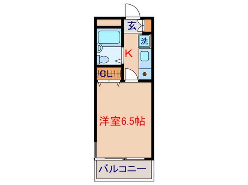 間取図 ラコスタ新丸子Ⅱ（３０２）