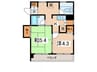 石井ＫＯシティ（３Ｆ・４Ｆ） 2Kの間取り