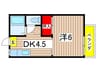 パルハイム二俣川Ｂ 1DKの間取り