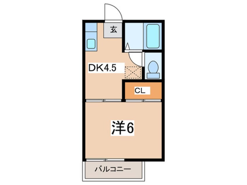 間取図 パルハイム二俣川Ｂ