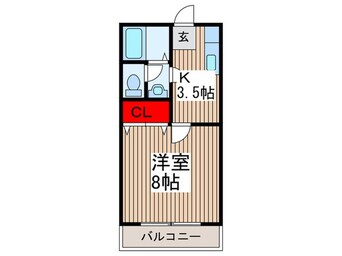 間取図 カオルハイツⅠ