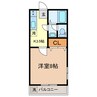 カオルハイツⅠ 1Kの間取り