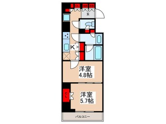 間取図 GENOVIA両国Ⅵgreenveil