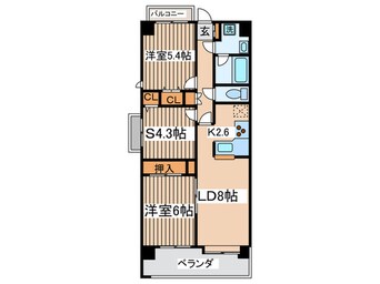 間取図 コ－トプラザ調布