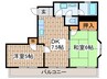 ＰＡＬナカイケガミ 2DKの間取り
