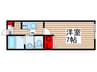 ノアール八千代台 1Kの間取り