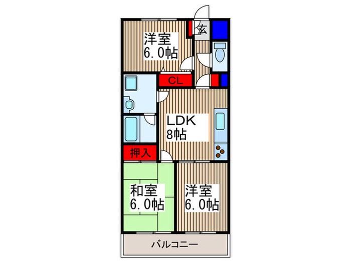 間取り図 ステイツ所沢