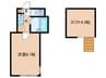 バレンシア 1Kの間取り