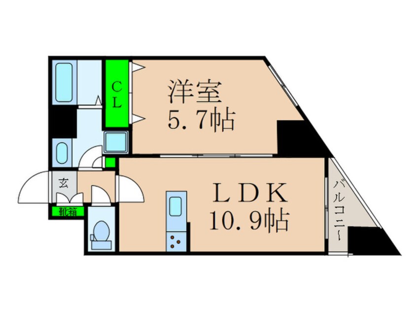 間取図 リブリ・サンヴィレッジ26