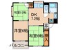 ニコーホームマンションＣ館 3DKの間取り
