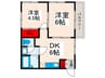 第２戸田ハイム 2DKの間取り