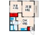 第２戸田ハイム 2DKの間取り