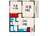 第２戸田ハイム 2DKの間取り