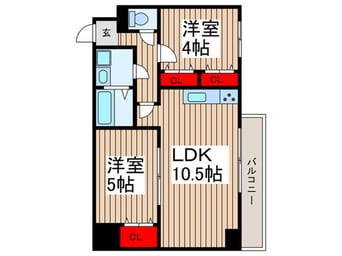 間取図 蒲生ビュ－ハイツ(511)