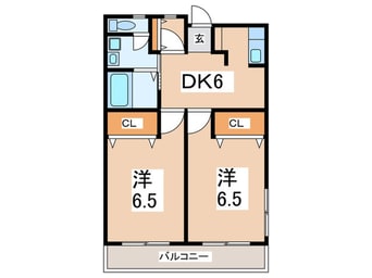 間取図 ハイツサンモ－ル