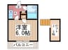 ヴィラ・ドゥ・セレナ 1Kの間取り