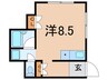 スト－クハイツ飯田 1Rの間取り
