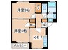 グリ－ンヒル 2Kの間取り