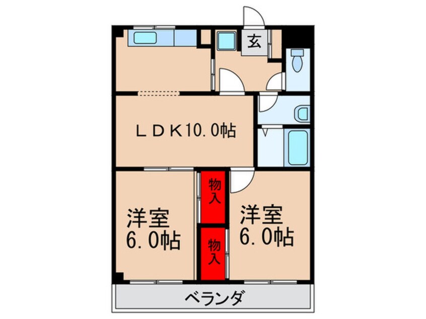 間取図 シャトーしむら