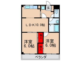 間取図 シャトーしむら