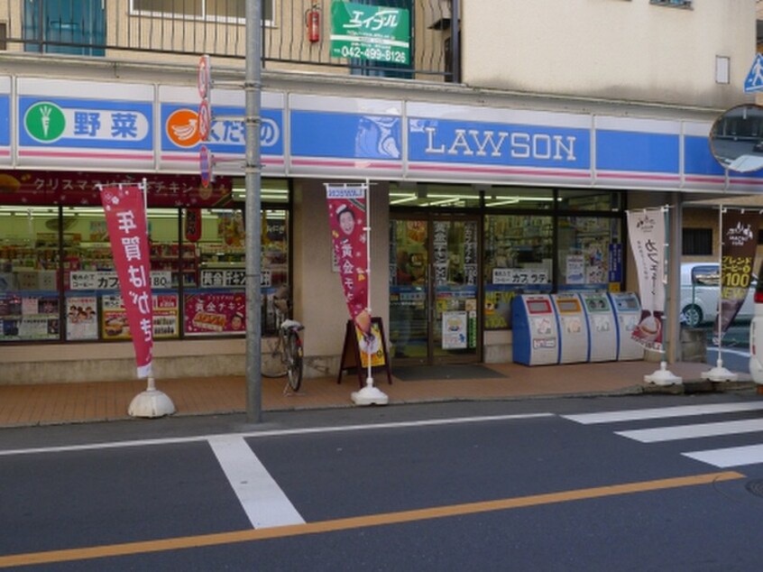 ローソン調布多摩川店(コンビニ)まで154m メインステージ多摩川駅前(702)