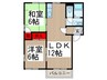アメニティパレス 2LDKの間取り