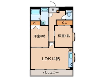間取図 ヴェルデ武蔵小杉