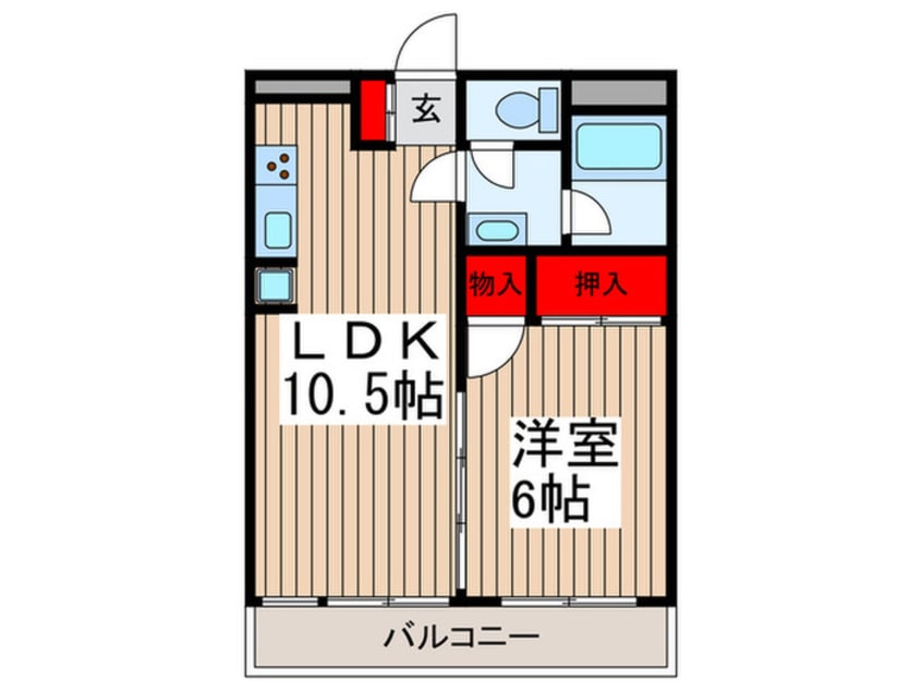間取図 わらびフィールドスター(502)