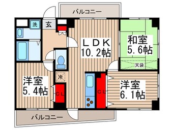 間取図 南行徳ツィンパークス