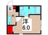 グランシャレー梅島Ⅲ 1Kの間取り