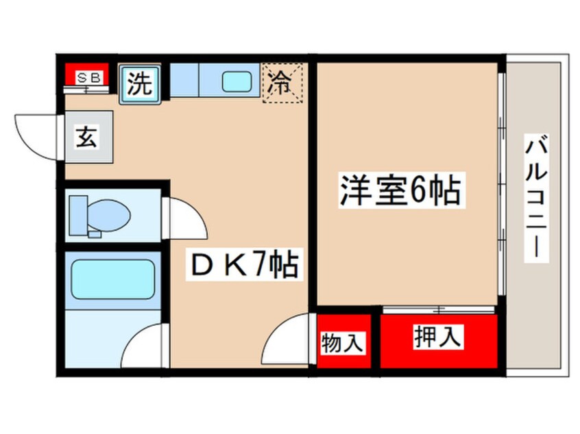 間取図 コーポ波多野