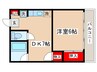 コーポ波多野 1DKの間取り