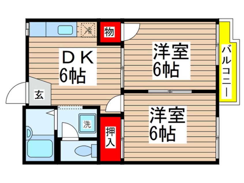 間取図 カネジンハイツ