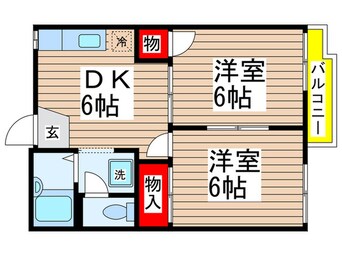 間取図 カネジンハイツ