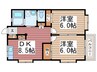 シャト-スリ-ズＳ　Ａ棟・　Ｂ棟 2DKの間取り