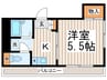 アーバン・クレスト 1Kの間取り