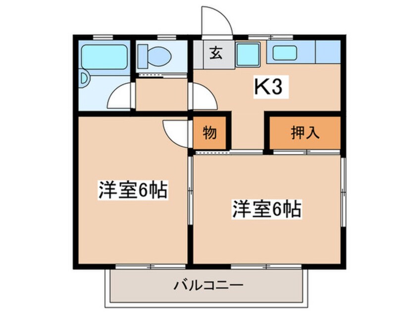 間取図 コーポ原宿