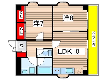 間取図 プルミエ－ル清州