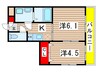 ガーデンヒルズマンション 2Kの間取り