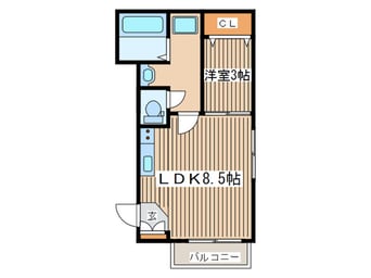 間取図 シエル　クレア　S