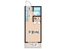 アクアガ－デン 1Kの間取り
